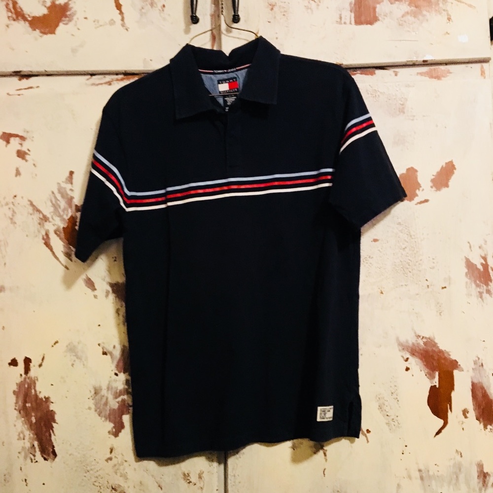 Tommy Hilfiger Women’s Navy Blue Striped Shirt